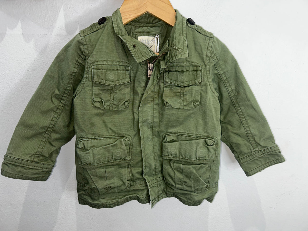 Green canvas jacket 12-18m