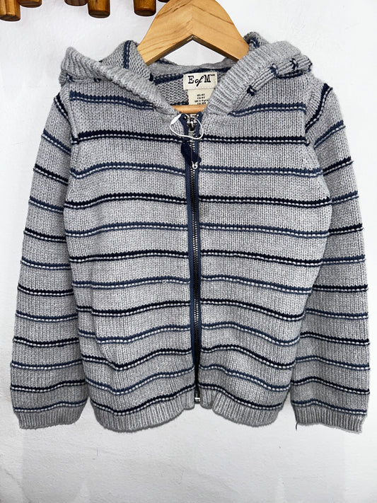 Grey knit sweatshirt 4y
