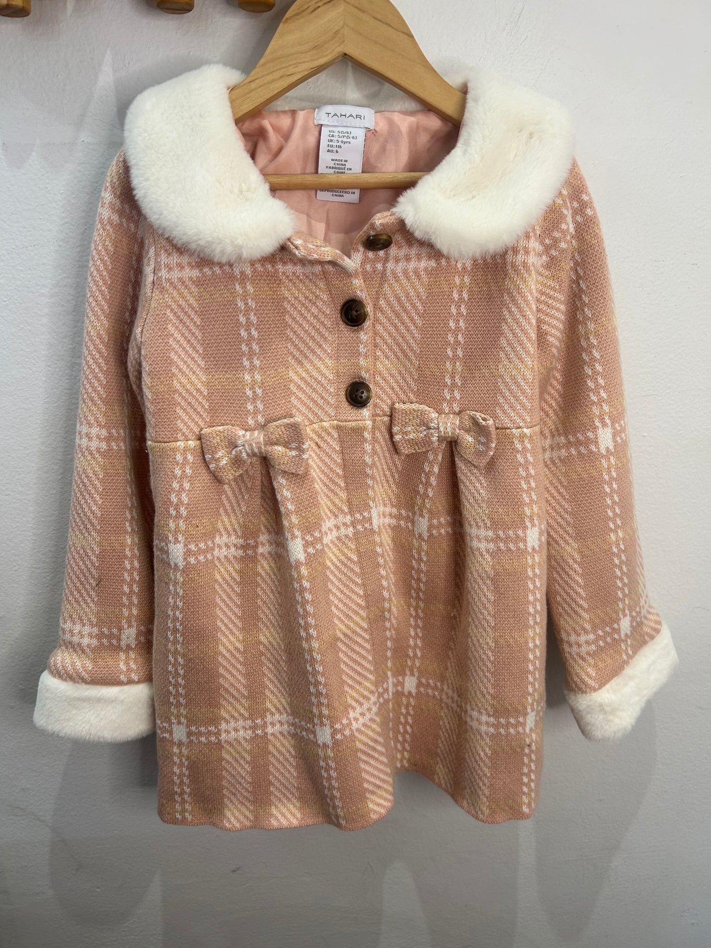 Pink fancy coat 5-6y