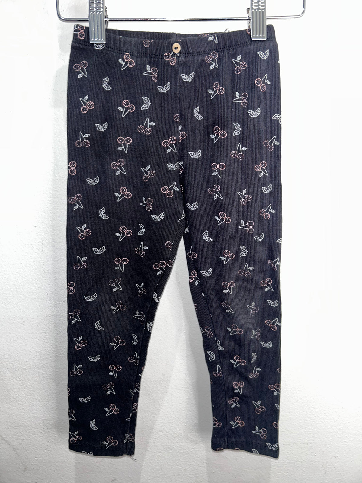 Cherries ribbed pants 4-5y