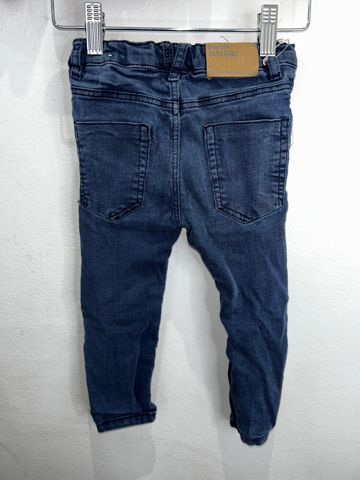 Blue stretchy pants 18-24m