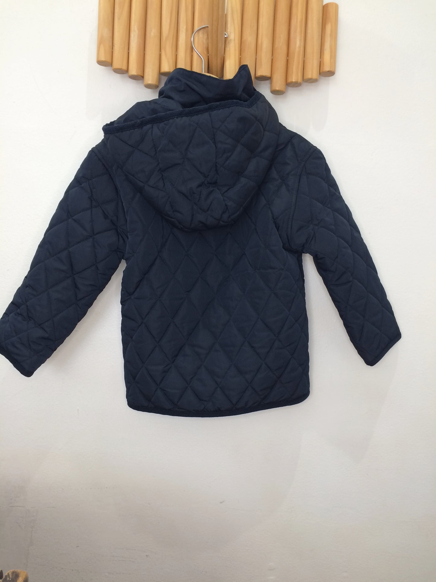 Navy quilted jacket 5y NEW