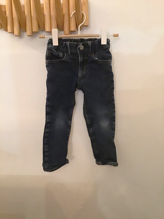 Flannel lined jeans 4y
