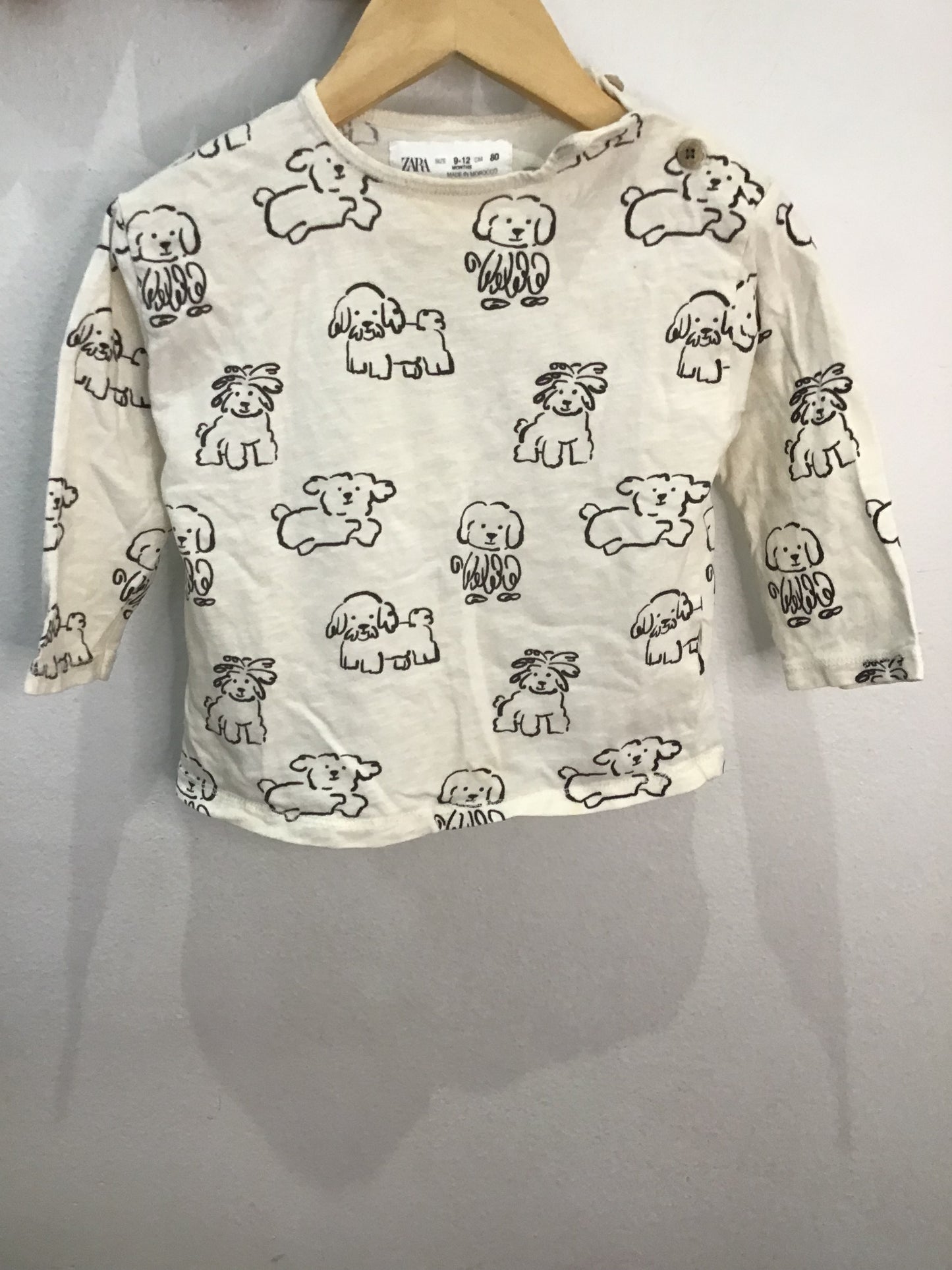 Longsleeve doggies 9-12m