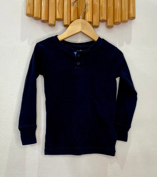 Black henley 4y