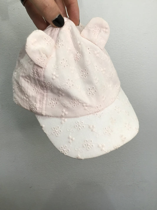 Broderie anglaise hat 0-12m