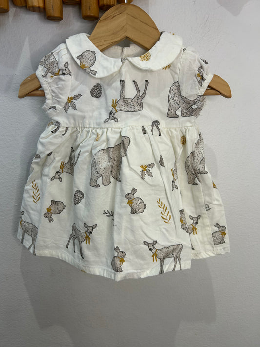 Animals collared dress 3m