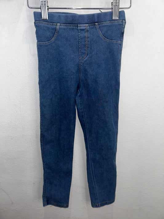 Indigo jeggings 4-5y