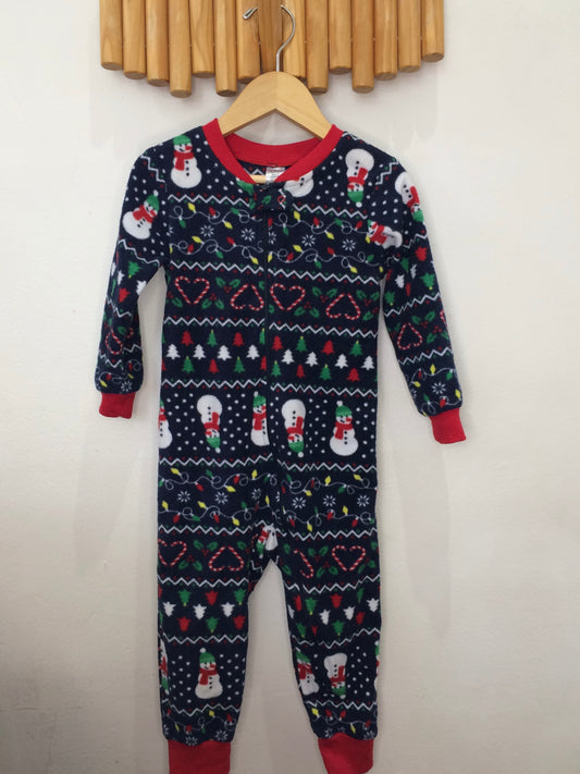 Fleecy Xmas sleeper 2y