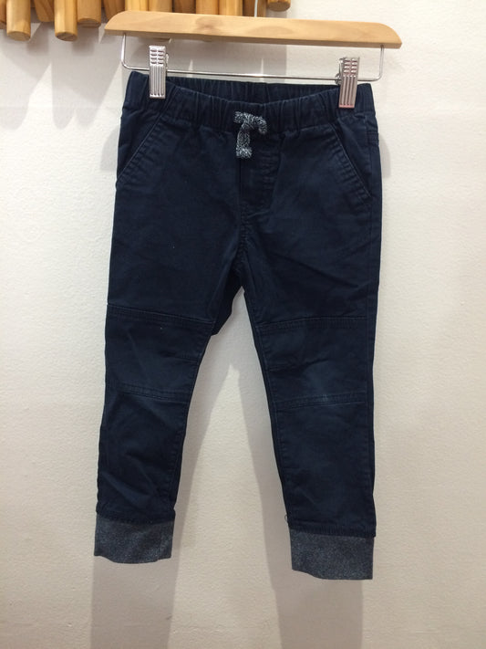 Navy jogger-style pants 3y