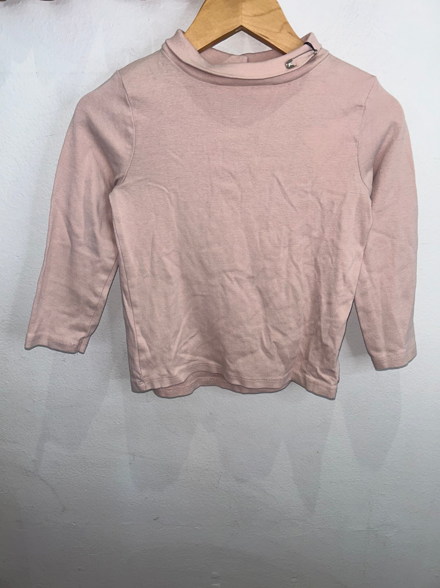 Light pink mock neck 4-5y