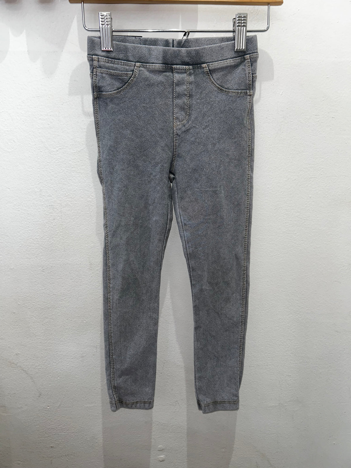 Light grey jeggings 6y
