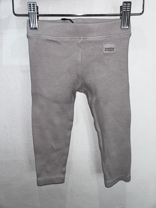 Grey ribbed pants 2y