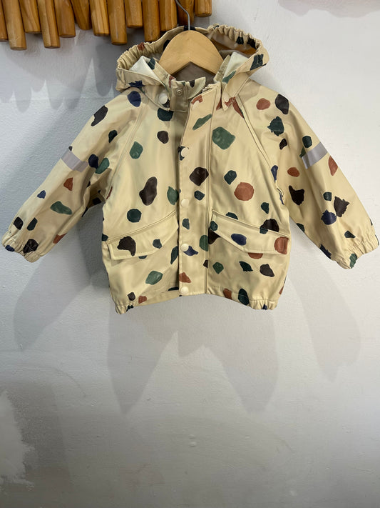 Terrazo print raincoat 9-12m
