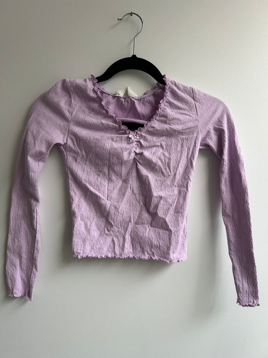 Blouse lavender textured 10-12y