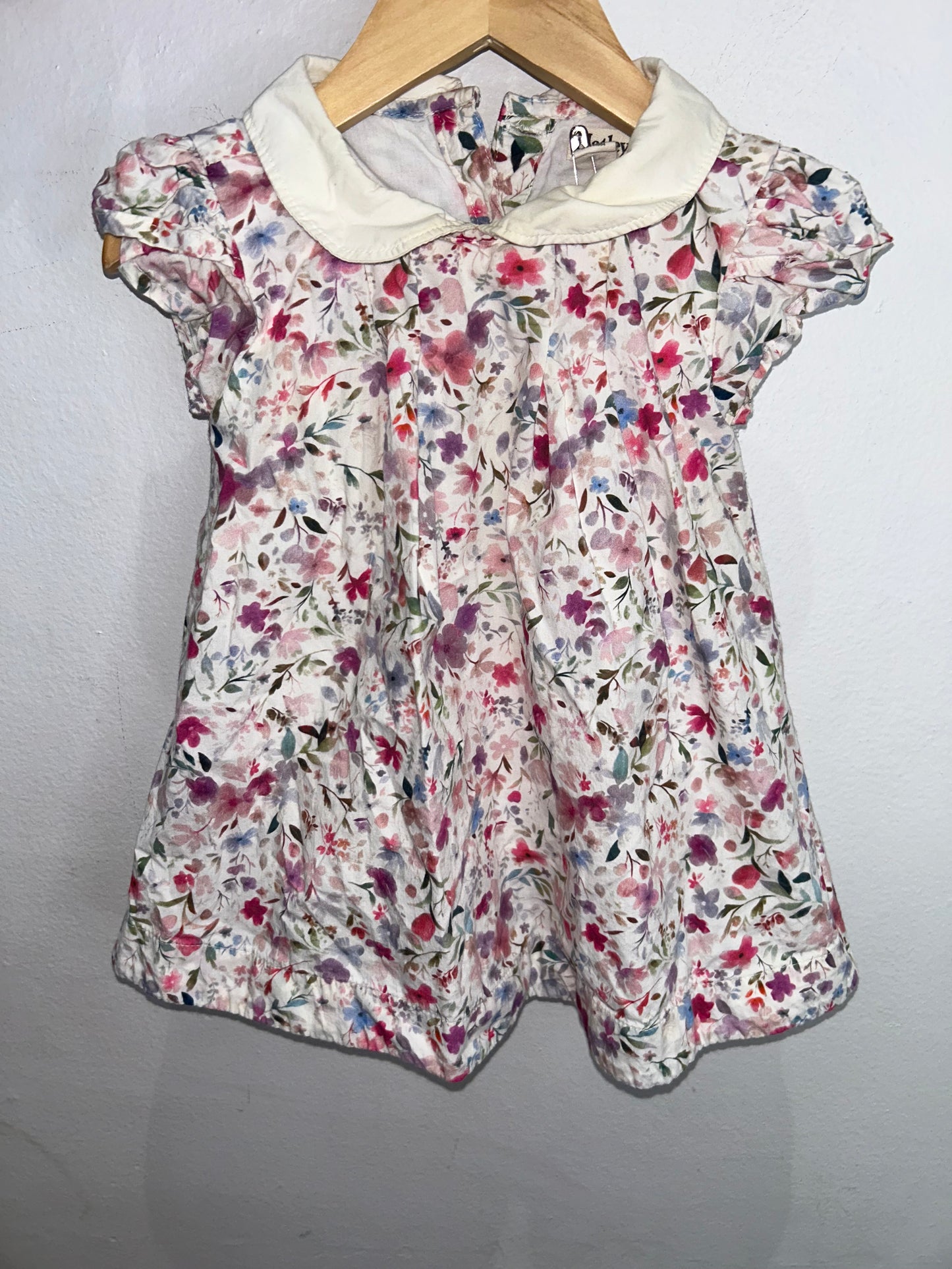 Hatley painted flower dress 12-18m