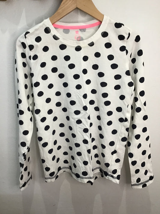 Polka dots longsleeve 10-12y