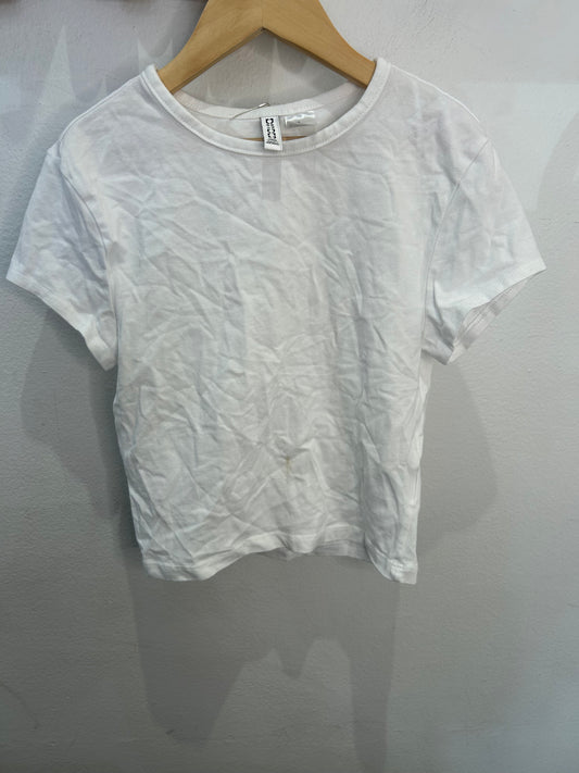White crop tee 14y (adult XS)