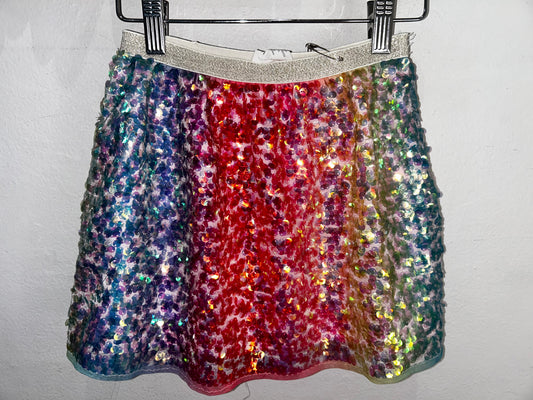 Rainbow sequin skirt 5-6y