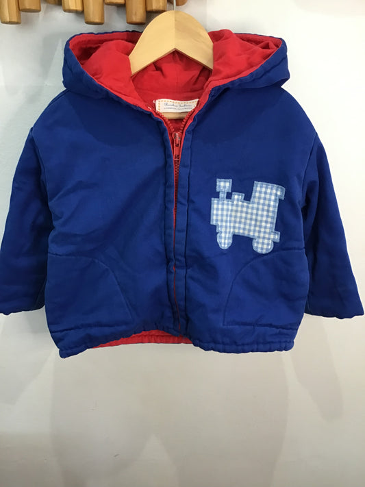Train handmade jacket 12-24m