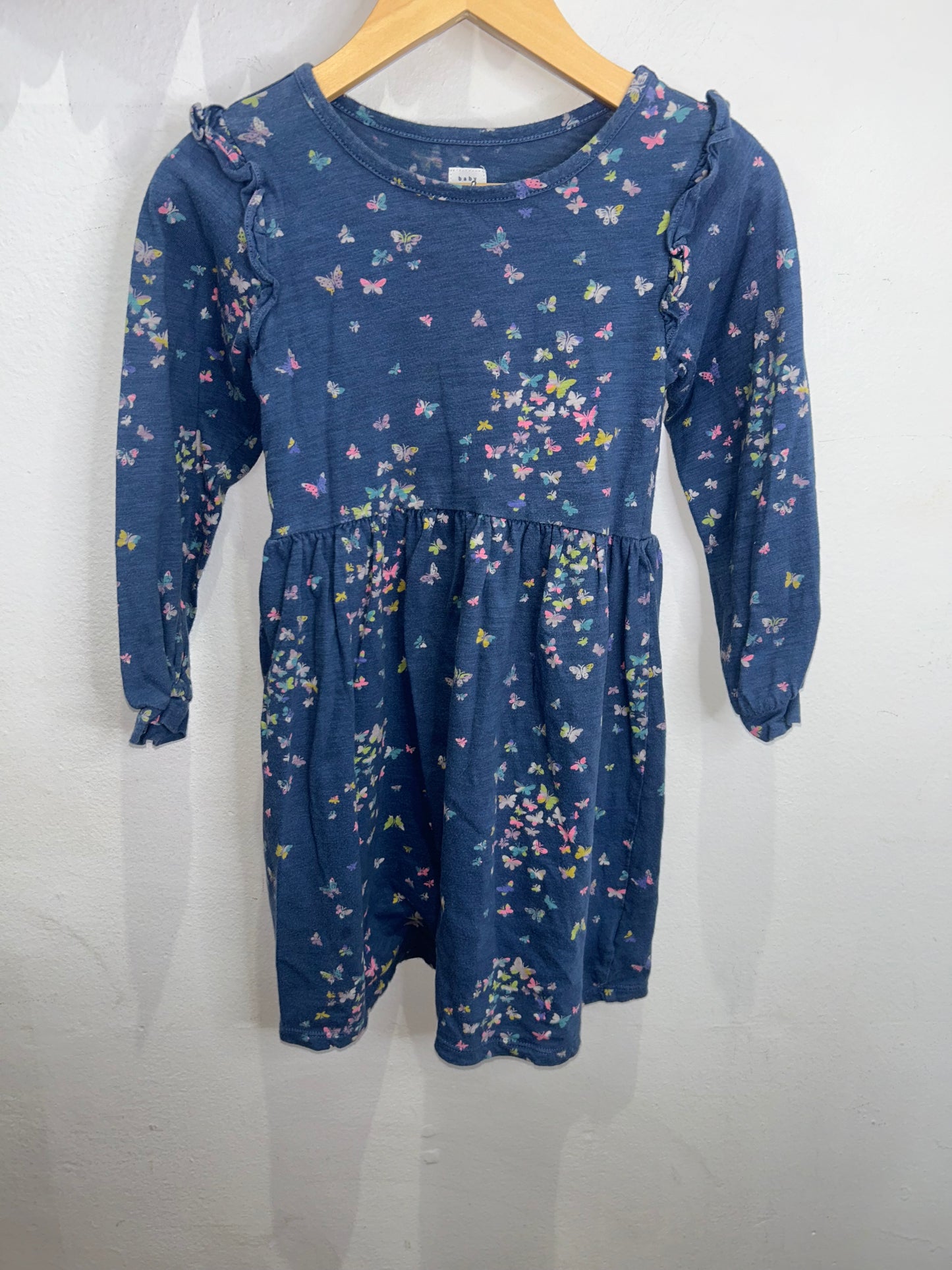 Blue butterflies dress 5y