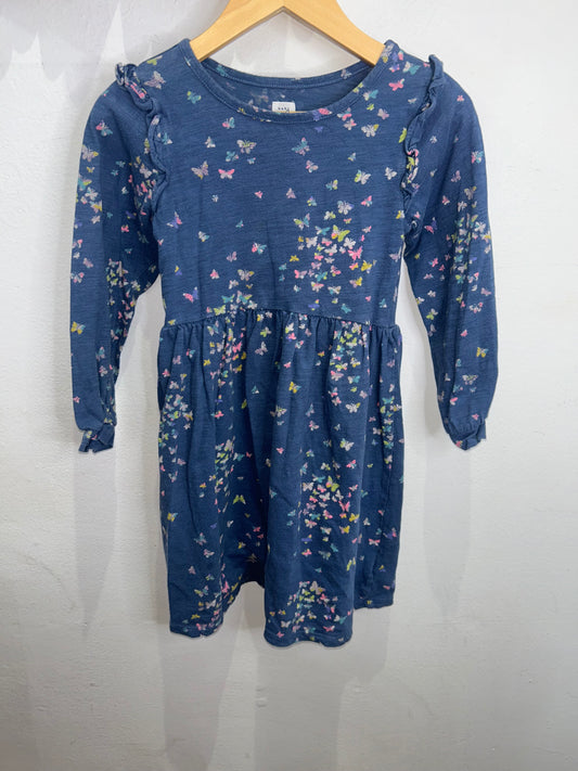 Blue butterflies dress 5y