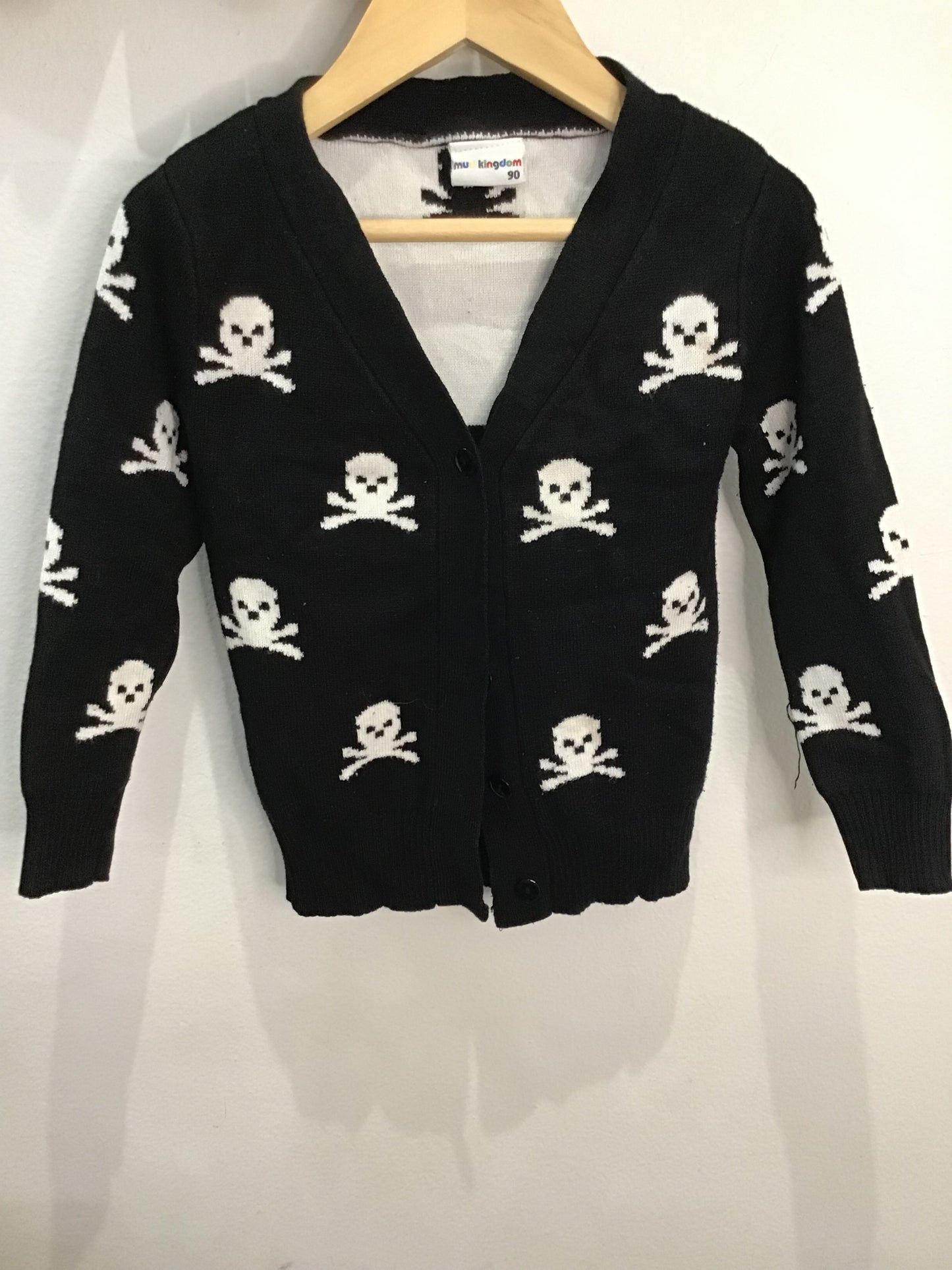 Skulls cardigan 3y