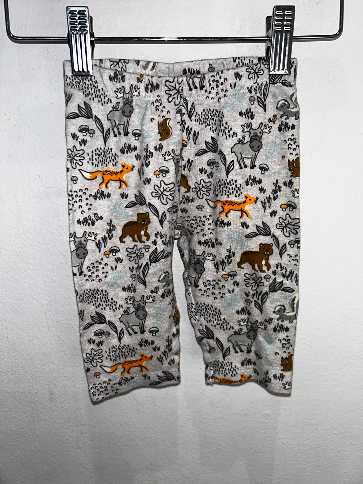 Grey forest friends pants 3-6m