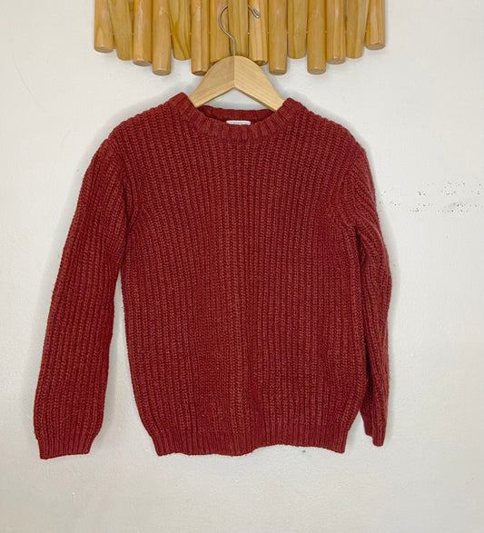 Maroon knit sweater 4-5y NEW