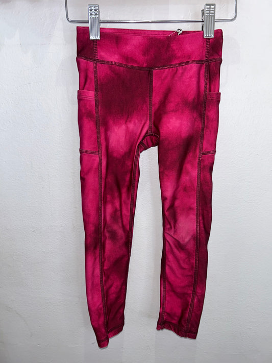 Magenta leggings 4y