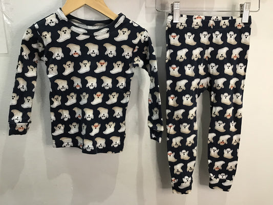 Blue ghosts pyjamas 2y