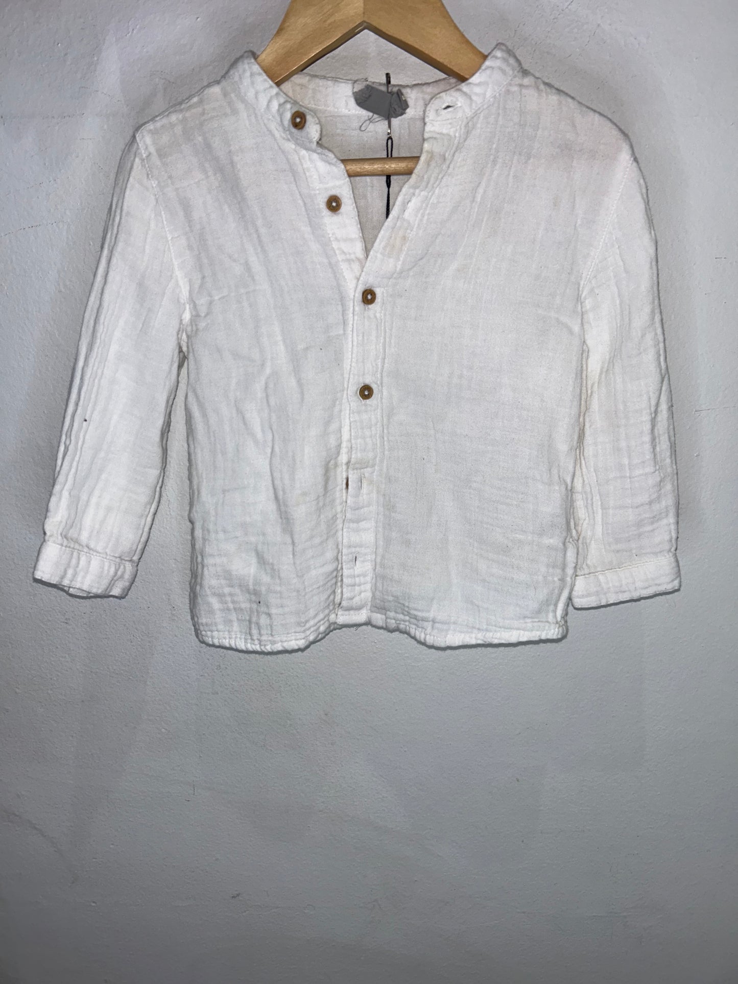 Longsleeve Cotton Button Up 18-24m