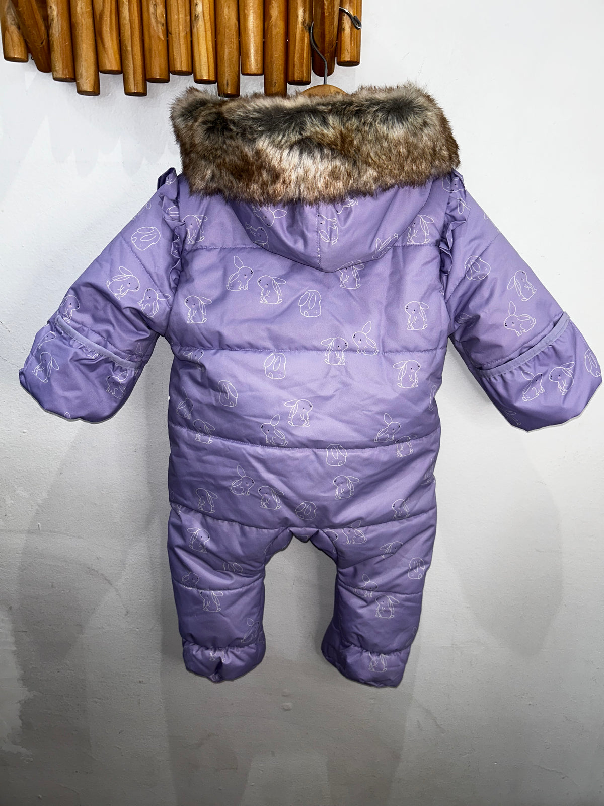 Souris Mini lavender snowsuit 6-12m