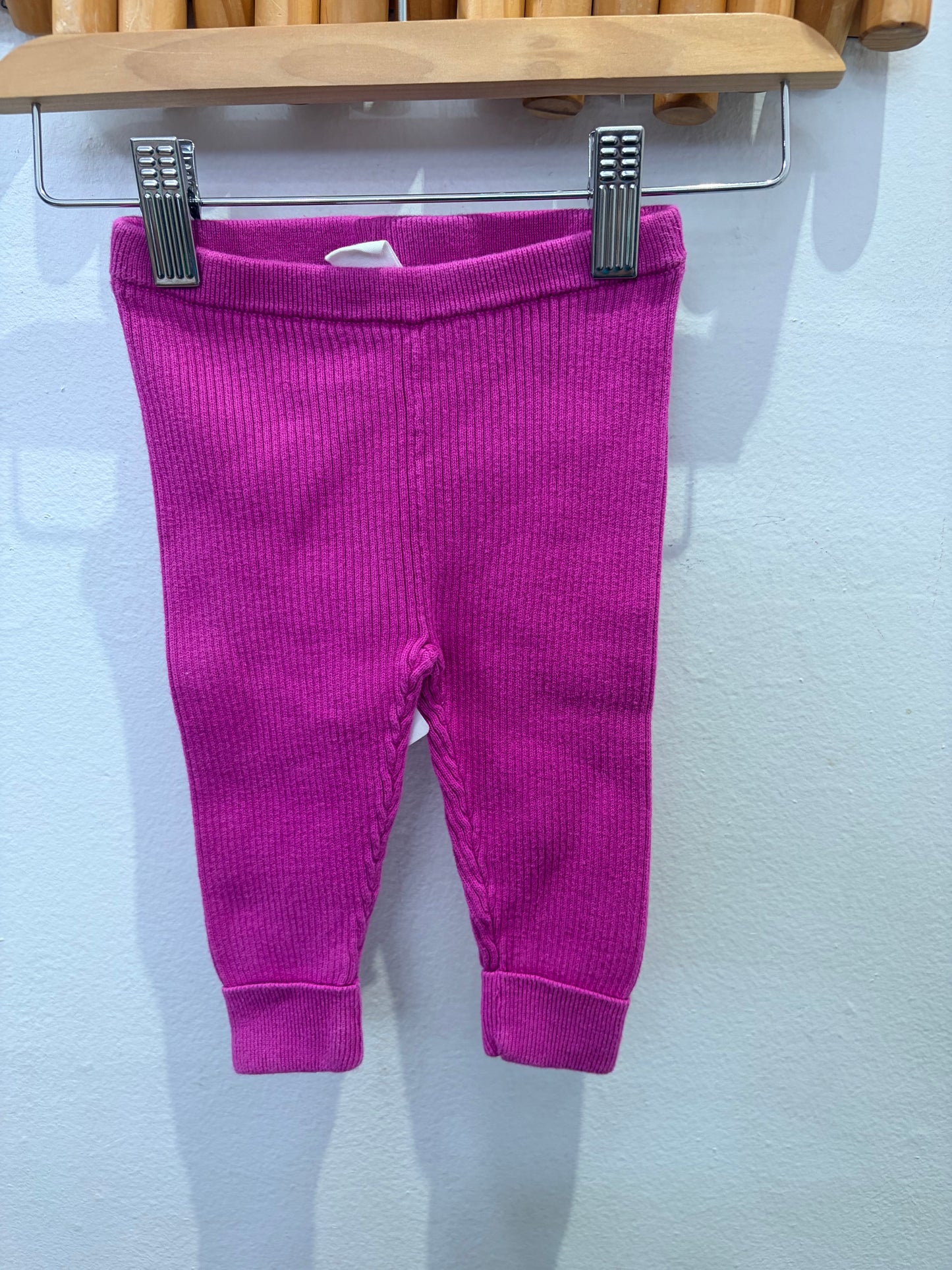 Pink sweater pants 3-6m