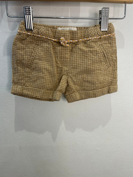 Brown shorts rope detail 12-18m