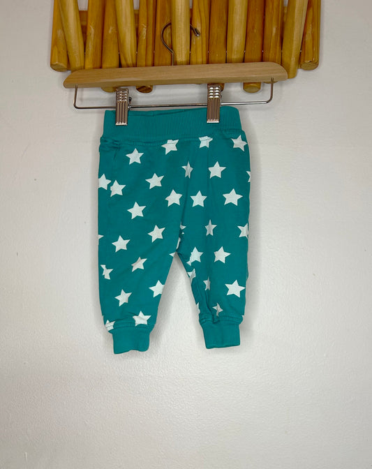 Lindex green stars joggers 6m