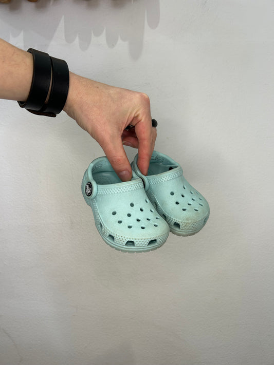 C4 blue Crocs