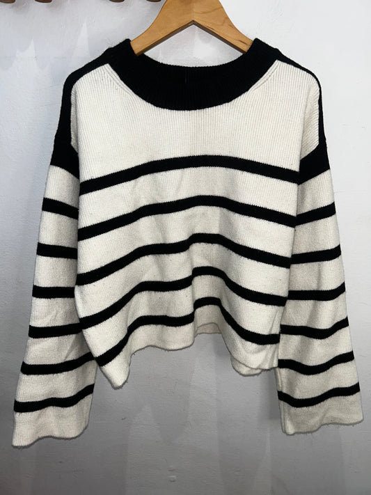 Stripes boxy sweater 11-12y