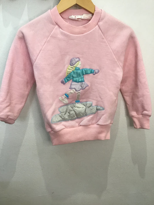 Vintage figure skating sweater 3-4y