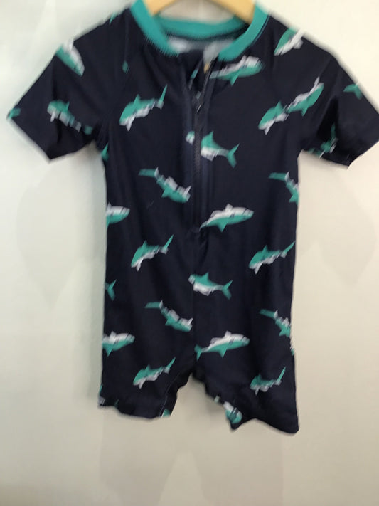 Swimsuit dark sharks 6m