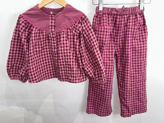 Berry checkered set 5y