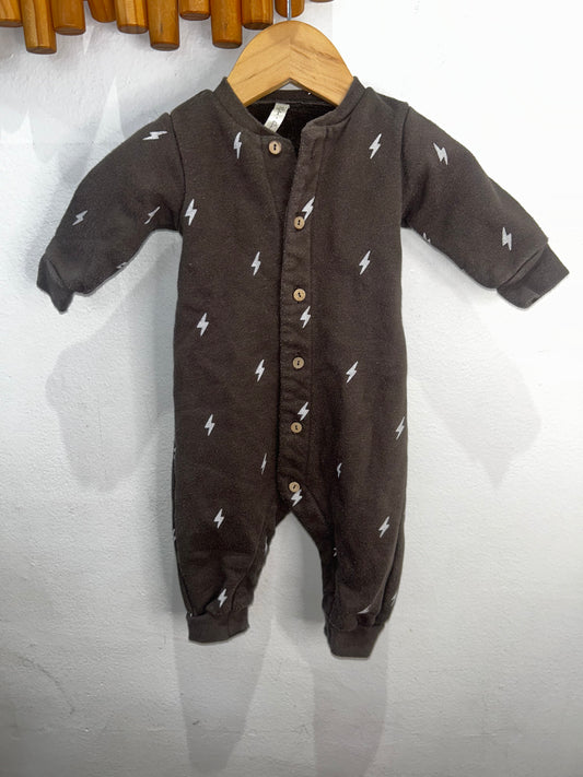 Rylee & Cru bolts romper 0-3m*