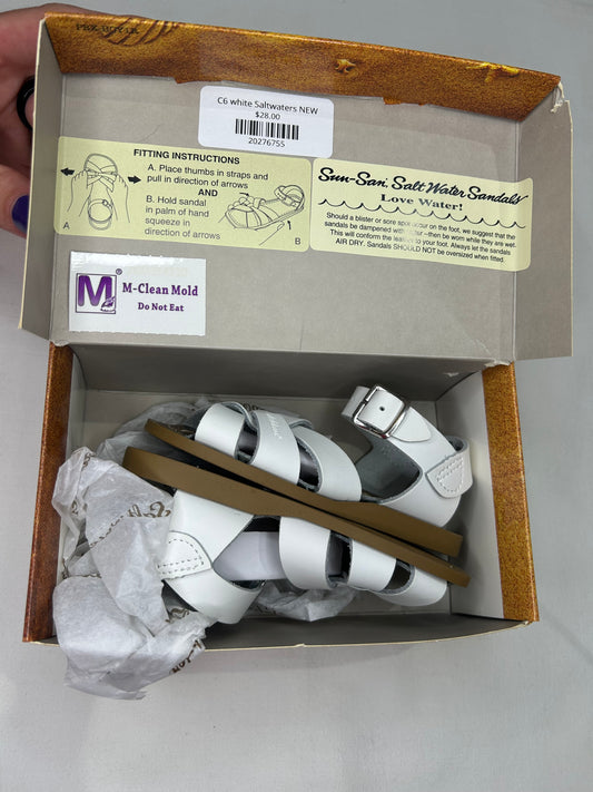 C6 white Saltwaters NEW
