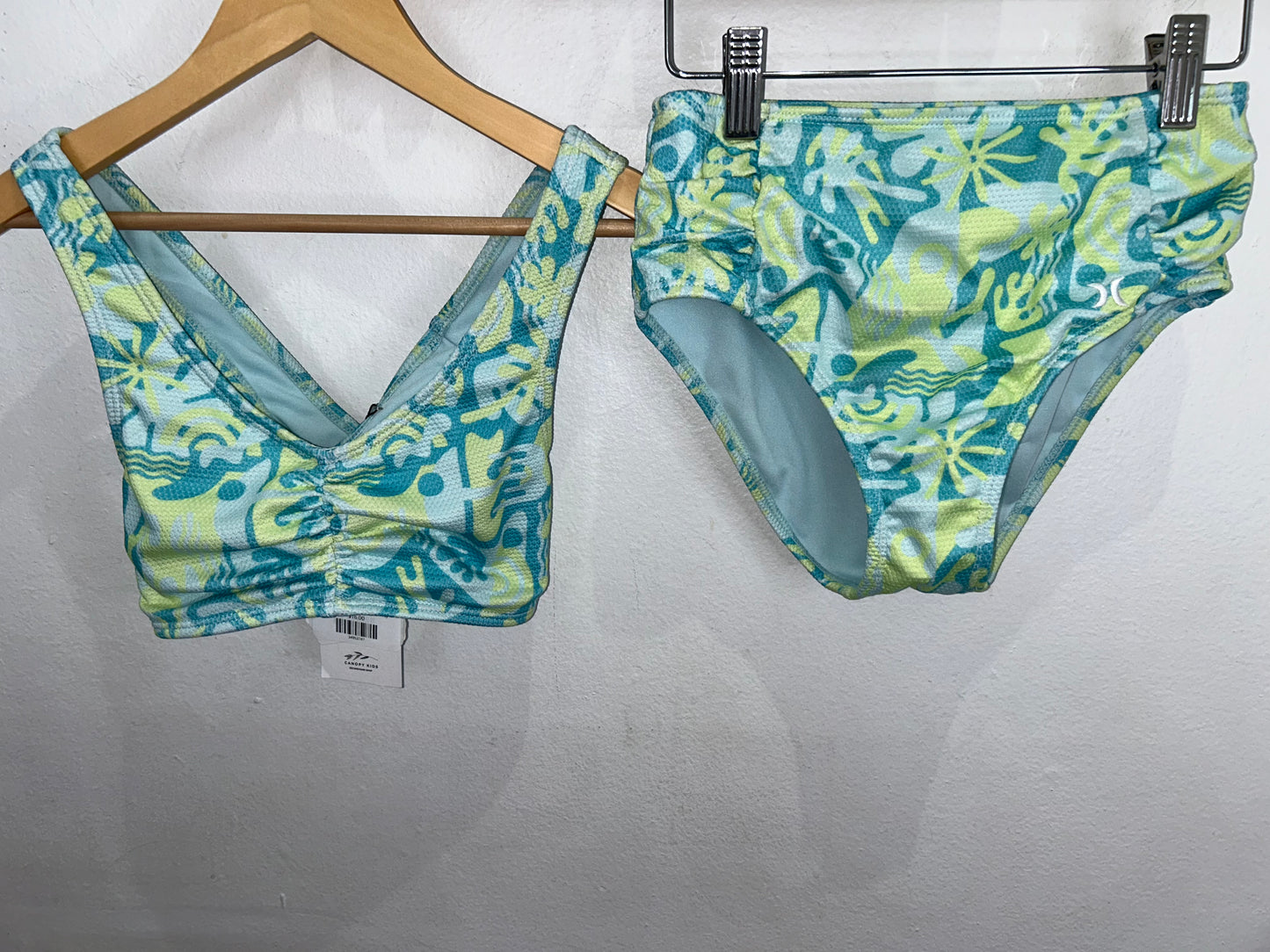 Hurley two-piece swirls swimsuit 10y