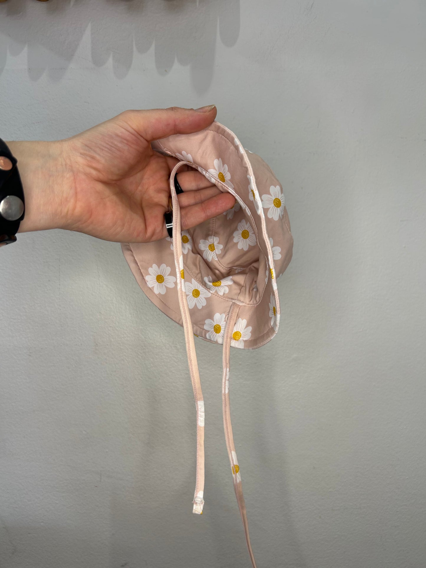 Pink flowers swim hat 0-3m