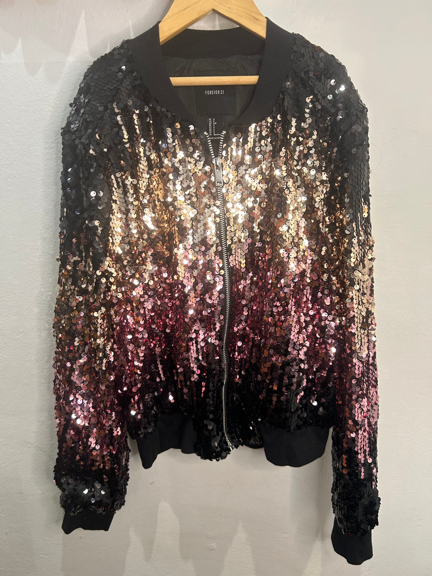Sequined bomber jacket - 14y (adult S)
