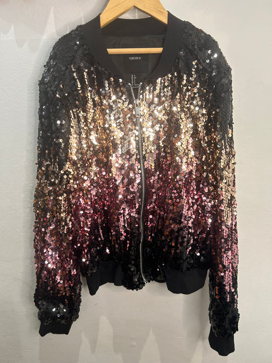 Sequined bomber jacket - 14y (adult S)