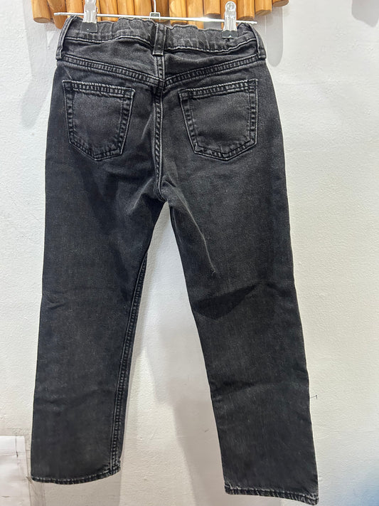 Black 90s hi-rise loose jeans 7y