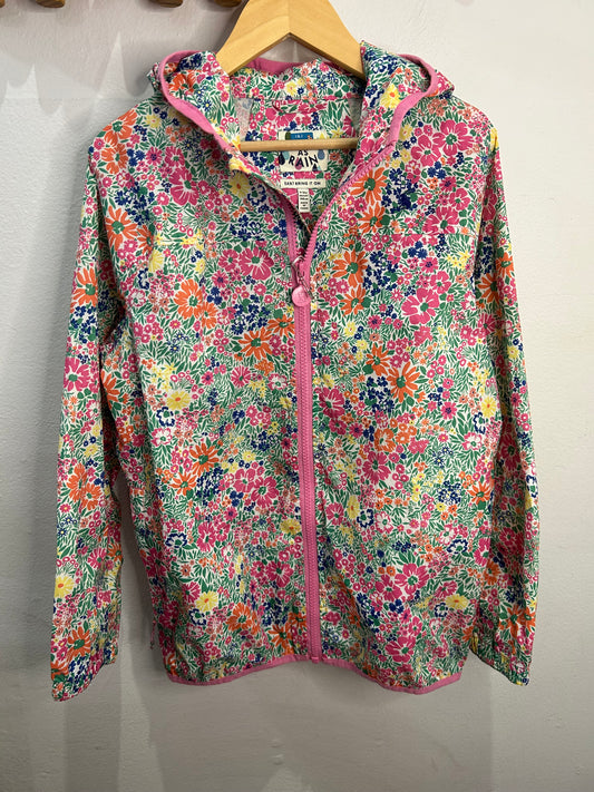 Joules floral rainjacket 9-10y