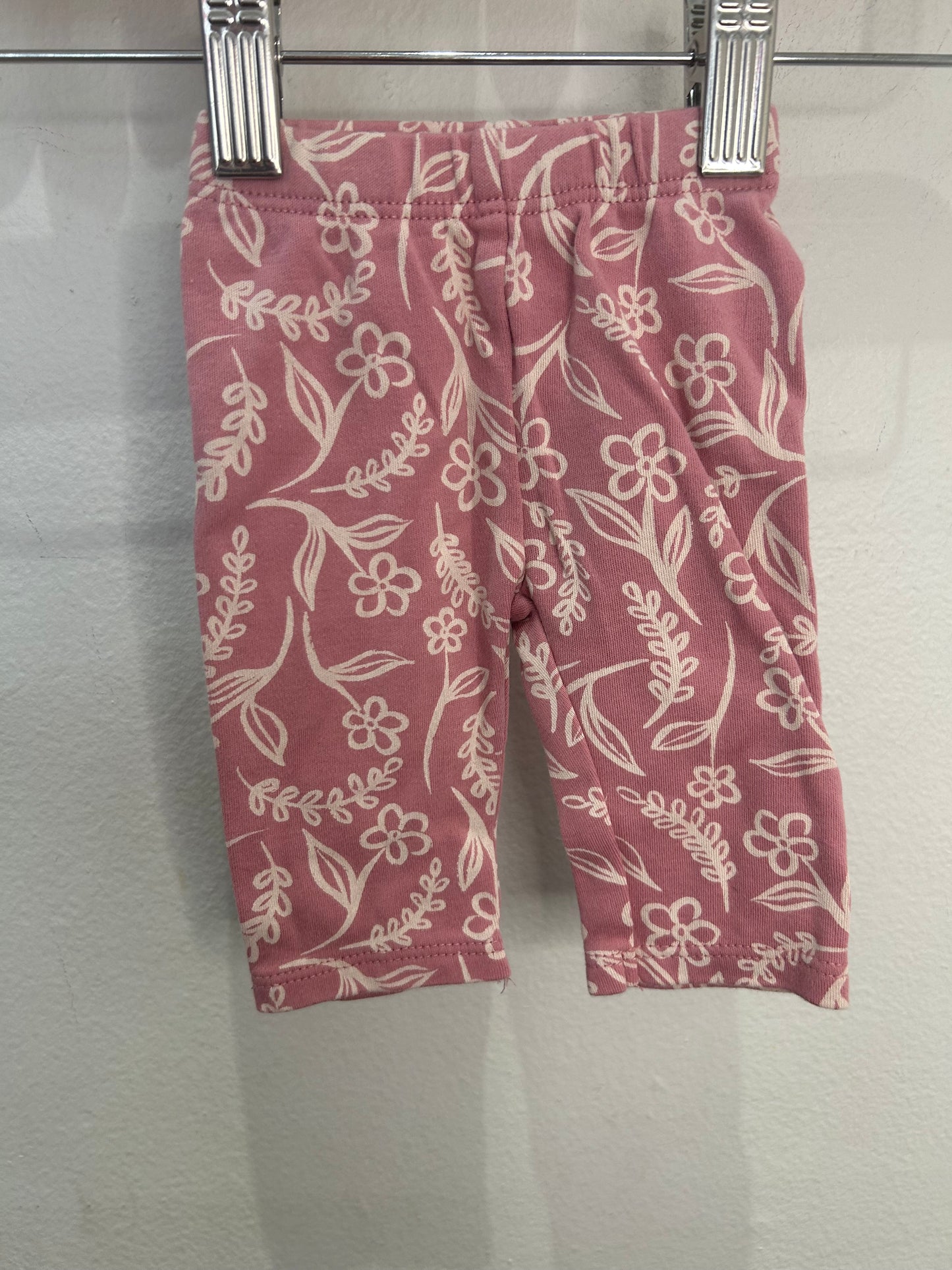 Pink floral pants newborn